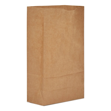 General Paper Bags, 50 lbs Cap., No 6, 6"w x 3.63"d x 11.06"h, Kraft, PK500 30906